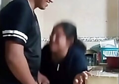 Alone with my maid, my wife nearly caught us