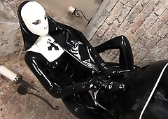 Domina strapon fucking for horny bdsm fetish victim