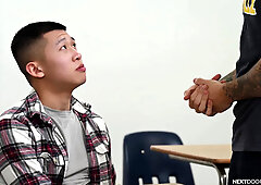 Asian Tutor Gets His Hole Wrecked By Fratboy Jayden Marcoss Massive Cock - Full