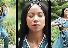 Ameena Green as Katara Takes Aang’s Hard Jock - Avatar Porn Cosplay Parody