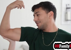 Stepbro Fucked Two Horny Busty Teens 18+ After He Helped Them With The Tools