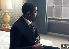 Deeper. Stunning Redhead Jessi Rae Gets Stretched Out By Isiah's Huge BBC