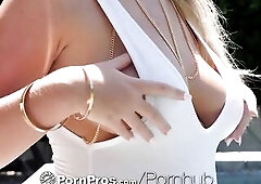 PORNPROS Breasty Golden-haired Entreats For Cum On Her Face