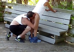 Gordito se la mete a abuelo en publico 3