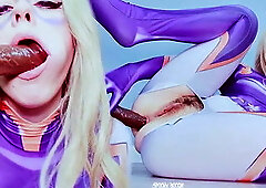 Boku no Hero Academia: Giantess Mt Lady Take Bbc Dildo in Her Hairy Pussy And...