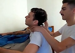 Bunk-bed, roommate, oral pleasure