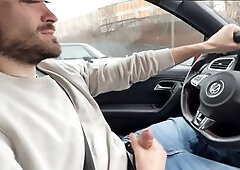 Car, gay funny, first-timer