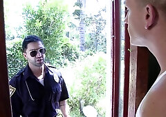 Str8ToGay: Tattooed cop rushes hard slamming in uniform