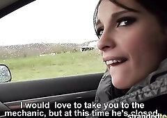 StrandedTeens - Stranded Frenchie Bangs in the Car