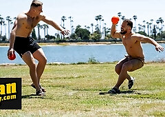 Deacon Rims And Rails Kyle Denton Until They Explode In A Sticky, Passion-filled Finish