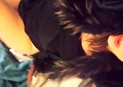 Amateur blondie solo anal masturbation