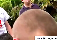 Naked carwash with guys washing each other