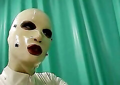 Trainig of a female rubberslave