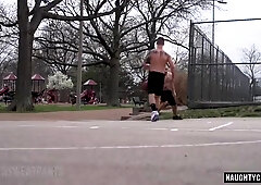 Watch this hot guy get his ass drilled and splattered with cum by Snake's big cock