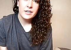 Cute Shemale gets handjob