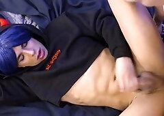 Lace trap femboy tickled and analized