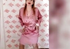 Sexy GILF moves seductively