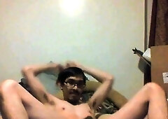 Skinny Asian Twink's Birthday Striptease