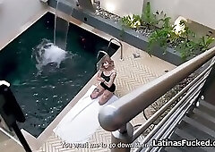 Smelling her panties then fucking her juicy pussy