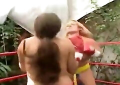 Milf Goldie Blair Takes On Big Tits Girl In Match