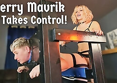 Bondage and Backshots - TS MtF Femdom Cherry Mavrik Takes Control! T4T Domination Pillory Bondage