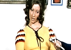 Retro blowjob frenzy with hairy babes