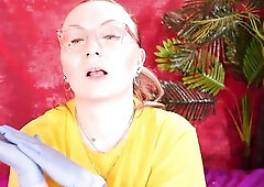 Asmr Movie scene with Medical Nitrile Gloves