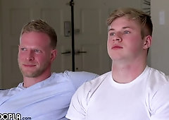 Lucky DILF Rick Randolph fucks barely legal teen Troy Daniels