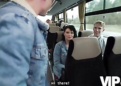 Hunter, riding in the back of a barely occupied bus, spots a pair arguing in whispers. The angel appears to be bored, the man uncomfortable. Hunter st