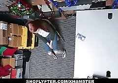 Shoplyfter - red headed hoe offers vagina for stealing