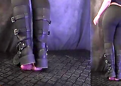 Biker Angel Ramrod Crushing and Ballbusting in Obscene Boots - Shlong Balls Crush Trample, Shoejob, Bootjob, CBT, Ballbusting, Trampling, Stomping