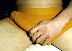 Super hard and excited in hawt underpants and stroking until hawt cum soaks me moist