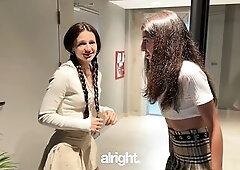2 female students turned out to be doxy they invited lads over to screw