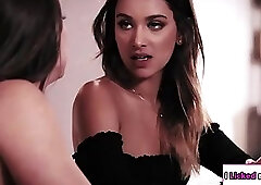 Abigail licking her secretarys pussy