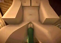 MINECRAFT PORN ZOMBIE AND METALLIC GOLEM FILL UP SLUTTY ANGEL (SOUND)