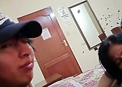 I teach my mother-in-law how to suck cock, her husband thinks she's working