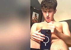 Twink Flexes And Jerks Off In Mirror - Tpk