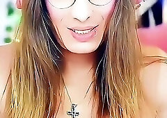 Big Titty Girl Masturbating Her Big Cock