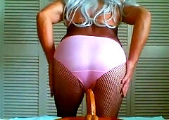 Sissy crossdresser satin, sissy in satin, satin