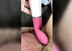 Gorgeous Curly Trans Gal Gives Herself an anal climax
