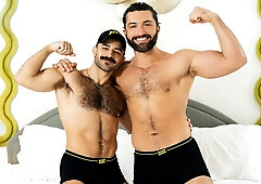 Paolo Bruni and Diego Vox are doing sexy stuff together