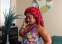 Pinky's voluptuous ebony curves mesmerize in a raw, intimate display