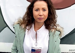 Austrian Julia Bach's first casting tape for German scout on the street