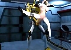 Voluptuous 3D slut has a big shaft drilling her fiery holes