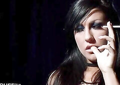 Wicked brunette hair Tiffany Brookes likes getting pounded atop a pool table