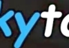 Burly Japanese fag shoots a load on soles after without a condom railing