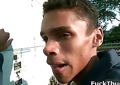 Gay guys outdoor hammering