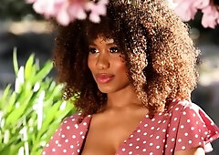 Big tits black Jenna Foxx posing naked