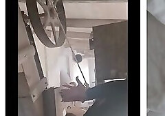 Tranny in Tbouel in Strappado Bondage