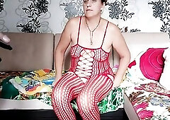DATEZONE - Older housewife in red underware screwed by her lover